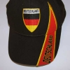 Preview: Deutschland Baseballcap mit Deutschlandwappen schwarz Art.F1004,3