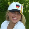Preview: Deutschland Baseballcap mit Deutschlandwappen weiß Art.F1004,2