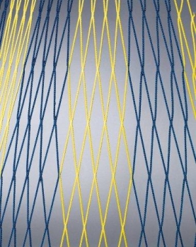 Preview: Fußballtornetze zweifarbig Tortiefe 0,80m  1,5m Art.107