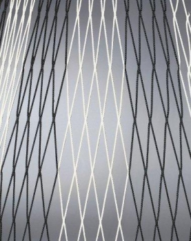 Preview: Fußballtornetze zweifarbig Tortiefe 0,80m  1,5m Art.107