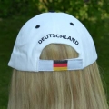 Deutschland Baseballcap mit Deutschlandwappen weiß Art.F1004,2