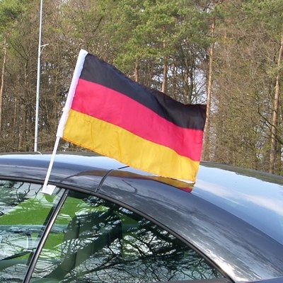 Deutschland Auto Fenster Fahne - Wurfmaterial-koeln