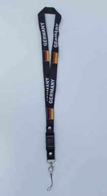 Halsband Schlüsselband Germany schwarz Art.F1015,1